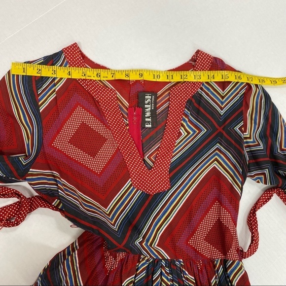 PJ Walsh New York Vintage Polka Dot Geometric 60s 70s Dress ESTIMATED SIZE XS - Picture 8 of 11